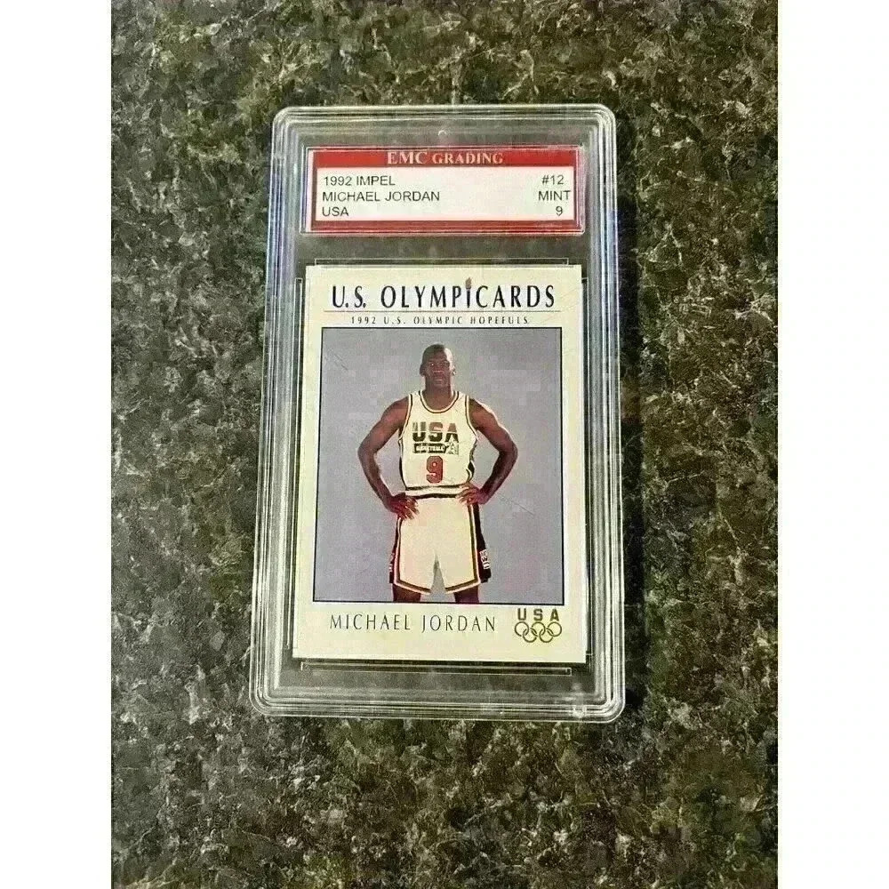 1992 Impel Olympic Cards Michael Jordan EMC Graded #12 MINT